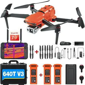 Autel EVO II Dual 640T V3, a 640x512 thermal imaging drone equipped with a 0.8-inch CMOS sensor and a 50-megapixel RYYB 8K sensor, supporting more than 10 temperature measurement modes Autel EVO II Dual 640T V3, a 640x512 thermal imaging drone equipped with a 0.8-inch CMOS sensor and a 50-megapixel RYYB 8K sensor, supporting more than 10 temperature measurement modes