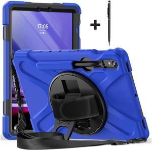 Case for Samsung Galaxy Tab S9 11 inch 2023 / S9 FE 10.9" / S10 FE 10.9 Inch/S8 11" /S7 11 inch 2020 Case with Pen Holder Shockproof Cover with Rotatable Stand, Hand/Shoulder Strap