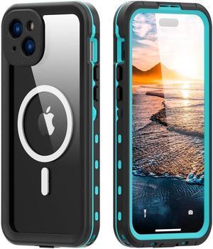 for iPhone 15 Plus 6.7 inch Waterproof Case Magnetic, [Compatible with MagSafe][with Screen Protector][IP68 Underwater][15FT Military Dropproof][Dustproof] Phone Cover for iPhone 15 Plus 6.7" Red