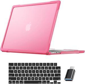 BONAEVER For Macbook Air 15 inch Case 2025 2024 2023 A3241 M4 A3114 M3 A2941 M2 with Liquid Retina Display Touch ID Rugged Hard Shockproof Cover with Stand and Keyboard Skin Type C Adapter