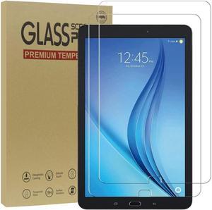 BONAEVER [2-Pack] Screen Protector for Samsung Galaxy Tab E 9.6 inch 2015 SM-T560/T561/T565/T567 Tempered Glass Screen Protector Film S-Pen CompatibleScratch Resi Standant