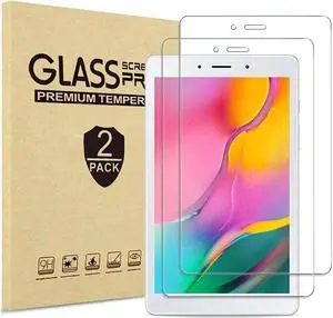 BONAEVER [2-Pack] Screen Protector for Samsung Galaxy Tab A 8.0 inch 2019 SM-T290/T295/T297 Tempered Glass Film Ultra Clear Anti Scratch Bubble Free