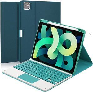 BONAEVER Touchpad Keyboard Case for Xiaomi Pad 5 / Pad 5 Pro / Pad 5 Pro 5G 11 inch Smart Stand Cover with Wireless Magnetic Keyboard Pencil Holder