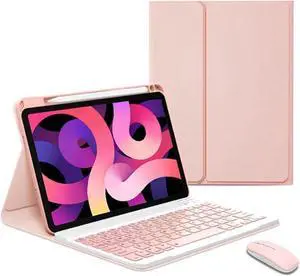 BONAEVER Keyboard Case with Wireless Mouse Combo for Xiaomi Pad 6 / Pad 6 Pro 11 Inch 2023 Smart Folio Cover with Magnetic Wireless Keyboard Mice