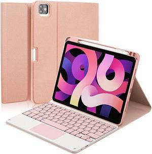 BONAEVER Touchpad Keyboard Case for Xiaomi Pad 5  Pad 5 Pro  Pad 5 Pro 5G 11 inch Smart Stand Cover with Wireless Magnetic Keyboard Pencil Holder