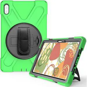 BONAEVER Huawei MatePad 10.4 inch 2020 2022 Case with Pencil Holder Rotatable Stand and Strap Shoulder Belt Shockproof Protective Cover
