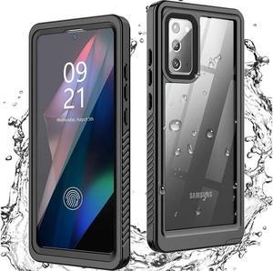 BONAEVER For Samsung Galaxy Note 20 Case Waterproof Built in Screen Protector Shockproof 360 °Protective IP68 Underwater Clear Case for Galaxy Note 20 6.7 inch