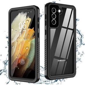 BONAEVER For Samsung Galaxy S21 Case Waterproof Du Standproof Shockproof Case with Built-in Screen Protector Underwater Protective Cover for Samsung S21 5G 6.2 Inch