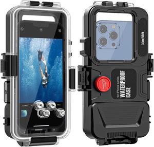 BONAEVER Underwater Case for iPhone Diving Phone Case [98FT/30M] Snorkeling Photo VideoWaterproof Case for iPhone 14/13/Pro/Pro Max/Mini/12/11/XR/XS/MAX/8/Plus/SE