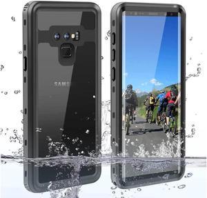 BONAEVER For Samsung Galaxy Note Note 9 6.4 Inch Waterproof Case Du Standproof Shockproof Case with Built-in Screen Protector Protective Cover