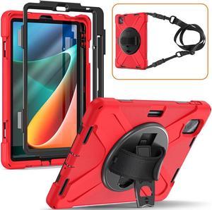 BONAEVER Case for Xiaomi Mi Pad 5  MiPad 5 Pro 11 inch 2021 Shockproof Cover with S Pen Holder Hand Strap  Stand and Shoulder Strap