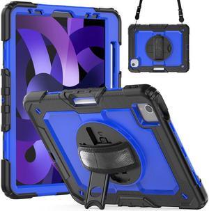 BONAEVER Case for iPad Pro 11 inch 2022 2021 2020 2018 iPad Air 5 Air 4 10.9 2022 2020 Protective Cover with Screen Protector Pencil Holder with Hand Strap
