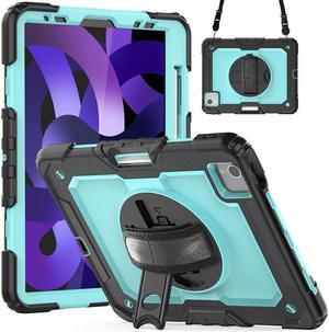 BONAEVER Case for iPad Pro 11 inch 2022 2021 2020 2018 iPad Air 5 Air 4 10.9 2022 2020 Protective Cover with Screen Protector Pencil Holder with Hand Strap