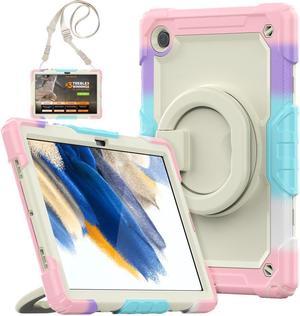 Case For Samsung Galaxy Tab Tab A8 10.5 inch 2022 with Screen Protector and Pen Holder, Shockproof Hard Protective Kids Cover for Galaxy Tab A8 10.5 inch SM-X200 SM-X205 SM-X207 with Rotatable Stand