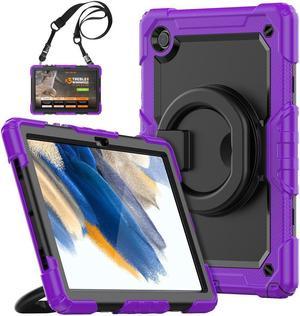 Case For Samsung Galaxy Tab Tab A8 10.5 inch 2022 with Screen Protector and Pen Holder, Shockproof Hard Protective Kids Cover for Galaxy Tab A8 10.5 inch SM-X200 SM-X205 SM-X207 with Rotatable Stand