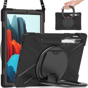 BONAEVER Case for Samsung Galaxy Tab S7 11 Inch 2020 Shockproof Cover with Pen Holder Stand and Shoulder Strap for Samsung Tab S7 11 Inch 2020 SM-T870 SM-T875 SM-T876