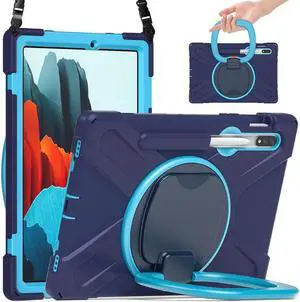 BONAEVER Case for Samsung Galaxy Tab S7 11 Inch 2020 Shockproof Cover with Pen Holder Stand and Shoulder Strap for Samsung Tab S7 11 Inch 2020 SM-T870 SM-T875 SM-T876