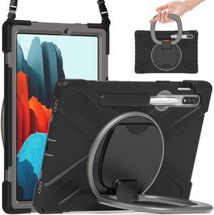 BONAEVER Case for Samsung Galaxy Tab S7 11 Inch 2020 Shockproof Cover with Pen Holder Stand and Shoulder Strap for Samsung Tab S7 11 Inch 2020 SM-T870 SM-T875 SM-T876