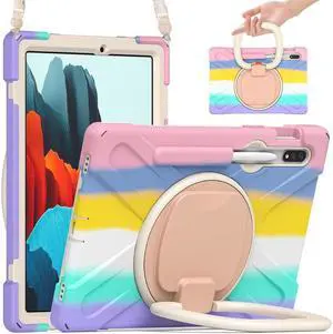 BONAEVER Case for Samsung Galaxy Tab S7 11 Inch 2020 Shockproof Cover with Pen Holder Stand and Shoulder Strap for Samsung Tab S7 11 Inch 2020 SM-T870 SM-T875 SM-T876