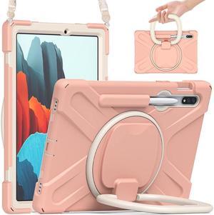 BONAEVER Case for Samsung Galaxy Tab S7 11 Inch 2020 Shockproof Cover with Pen Holder Stand and Shoulder Strap for Samsung Tab S7 11 Inch 2020 SM-T870 SM-T875 SM-T876