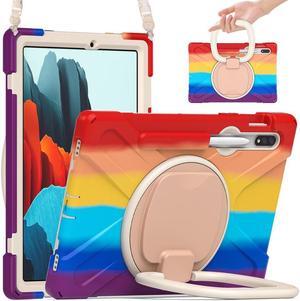 BONAEVER Case for Samsung Galaxy Tab S7 11 Inch 2020 Shockproof Cover with Pen Holder Stand and Shoulder Strap for Samsung Tab S7 11 Inch 2020 SM-T870 SM-T875 SM-T876