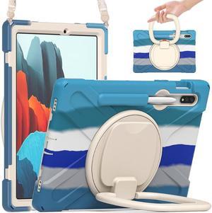 BONAEVER Case for Samsung Galaxy Tab S7 11 Inch 2020 Shockproof Cover with Pen Holder Stand and Shoulder Strap for Samsung Tab S7 11 Inch 2020 SM-T870 SM-T875 SM-T876