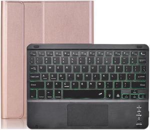 BONAEVER Bluetooth Touchpad Keyboard Case for Lenovo Tab P12 Pro  Xiaoxin Pad Pro 126 2021 Wireless Detachabe Keyboard Cover with 7 Color Backlights Pencil Holder