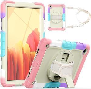 BONAEVER For Samsung Galaxy Tab A7 Case 2020 SM-T500 / T505 / T507 with Screen Protector for Kids Shockproof Cover for 10.4 Inch Tab A7 with S Pen Holder Stand and Strap Shoulder Strap