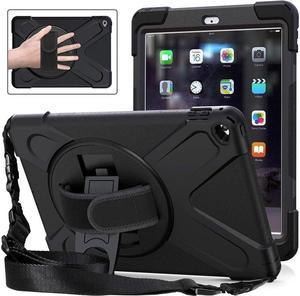 BONAEVER For iPad Air 2 Case 9.7 Inch 2014 Case Model A1566 A1567 with Stand Strap Rugged Rubber Protective Cover for iPad Air 2nd Generation