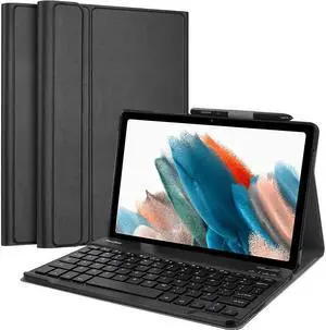 BONAEVER Keyboard Case for Samsung Galaxy Tab A8 10.5 Inch 2022 SM-X200 X205 X207 Wireless Keyboard Cover with Pencil Holder