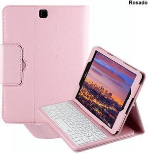 BONAEVER Keyboard Case for Galaxy Tab S2 8.0 Inch Model SM-T715 / SM-T713 / SM-T710 Folio PU Leather Stand Case Cover with Detachable Wireless Keyboard