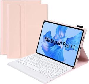BONAEVER Keyboard Case for Huawei MatePad Pro 11 2022 Soft TPU Protective Cover with Magnetically Wireless Bluetooth Keyboard