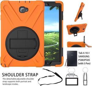 BONAEVER For Samsung Galaxy Tab A 10.1 Case 2016 Model SM-P580 SM-P585 (with S Pen Version) Shockproof Cover with Stand and Strap Shoulder Belt