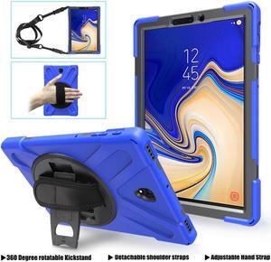 BONAEVER For Samsung Galaxy Tab S4 10.5 inch 2018 Case Model SM-T830/T835/T837 ShockProof Cover with 360 Degree Stand and /Hand Strap/Shoulder Strap