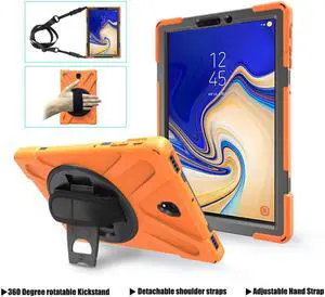 BONAEVER For Samsung Galaxy Tab S4 10.5 inch 2018 Case Model SM-T830/T835/T837 ShockProof Cover with 360 Degree Stand and /Hand Strap/Shoulder Strap BONAEVER For Samsung Galaxy Tab S4 10.5 inch 2018 Case Model SM-T830/T835/T837 ShockProof Cover with 360 Degree Stand and /Hand Strap/Shoulder Strap