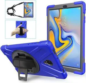 BONAEVER For Samsung Galaxy Tab A 10.5 inch Case 2018 Model SM-T590 / SM-T595 / SM-T597 Shockproof Protective Cover with Stand and & Shoulder Strap