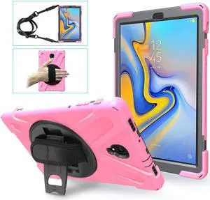 BONAEVER For Samsung Galaxy Tab A 10.5 inch Case 2018 Model SM-T590 / SM-T595 / SM-T597 Shockproof Protective Cover with Stand and & Shoulder Strap