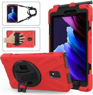 BONAEVER For Samsung Galaxy Tab Active 3 8.0 inch 2020 Case Model SM-T570 SM-T575 SM-T577 Shockproof Cover with Pencil Holder Stand and le & Shoulder Strap