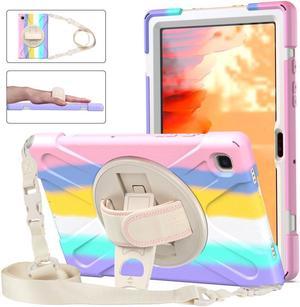 BONAEVER For Samsung Galaxy Tab A7 10.4 inch 2022 2020 Case SM-T500 SM-T505 SM-T507 SM-T503 SM-509 Shockproof Protective Cover with Hand Strap Stand and Shoulder Strap