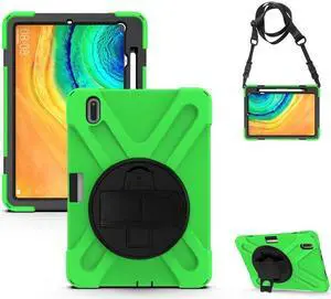 BONAEVER Case for Huawei MatePad Pro 10.8 Inch Shockproof Rugged Protective Cover with Stand and / Pencil Holder / Hand Strap / Shoulder Strap