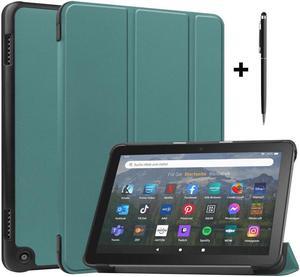 BONAEVER Case for Amazon Fire HD 8 Fire HD 8 Plus (12th /10th Generation 2022/2020 Release) 8" Ultra Slim Shell Stand Cover with Stylus Pen