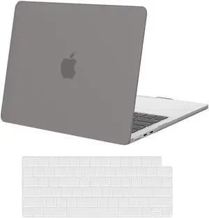 BONAEVER For Macbook Air 13.6 inch Case 2022 Release A2681 M2 Chip with Liquid Retina Display & Touch ID Protective Plastic Hard Cover with Transparent Keyboard Cover