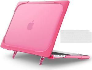 BONAEVER Hard Shell Case for MacBook Air 13.6 inch 2022 2023 2024 2025 Release A3240 M4 A3113 M3 A2681 M2, Protective Cover with Stand and & Transparent Keyboard Cover