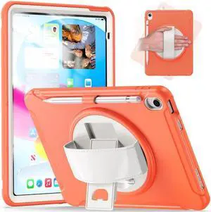 BONAEVER Case for iPad (A16) 11th Generation 11 Inch 2025, iPad 10th Generation 10.9 inch 2022 with Pencil Holder 360° Swivel Stand and Strap Shockproof Rugged Protective Cover BONAEVER Case for iPad (A16) 11th Generation 11 Inch 2025, iPad 10th Generation 10.9 inch 2022 with Pencil Holder 360° Swivel Stand and Strap Shockproof Rugged Protective Cover