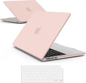 BONAEVER Compatible with MacBook Air 13.6 inch Case 2025 2024 2022 Model M4 A3240 A2681 M2 A3113 M3 with Liquid Retina Display Touch ID Protective Laptop Cover with Keyboard Cover Skin