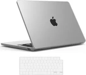 BONAEVER Compatible with MacBook Air 13.6 inch Case 2025 2024 2022 Model M4 A3240 A2681 M2 A3113 M3 with Liquid Retina Display Touch ID Protective Laptop Cover with Keyboard Cover Skin