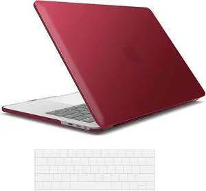 BONAEVER Compatible with MacBook Pro 15 Inch Case 2019 2018 2017 2016 A1990 A1707 Hard Shell Case with Keyboard Cover & Type C Adapter for Mac Pro 15 Touch Bar