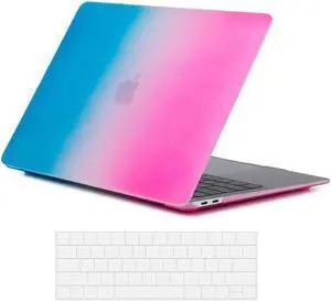 BONAEVER Compatible with MacBook Pro 15 Inch Case 2019 2018 2017 2016 A1990 A1707 Hard Shell Case with Keyboard Cover & Type C Adapter for Mac Pro 15 Touch Bar