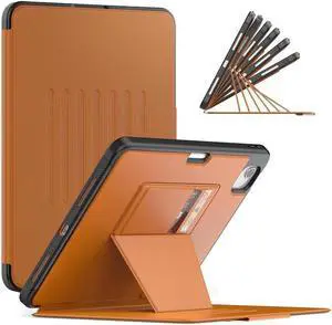 Magnetic Stand Case for iPad Air 5th 4th Generation 10.9 inch 2022 2020 - Shockproof Cover with Pencil Holder, Card Slot, Auto Sleep Wake For iPad Pro 11 inch 2018 2020 2021 2022 (1st/2nd/3rd/4th Gen)