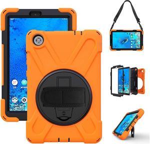 BONAEVER Case For Lenovo Tab M8 Gen 3 2022 Smart Tab M8 Gen 3 2022Tab M8 HD LTE 2021 Tab M8 HDSmart Tab M8Tab M8 FHD 2019 Rugged Shockproof Rotating Stand and Protective Cover Orange